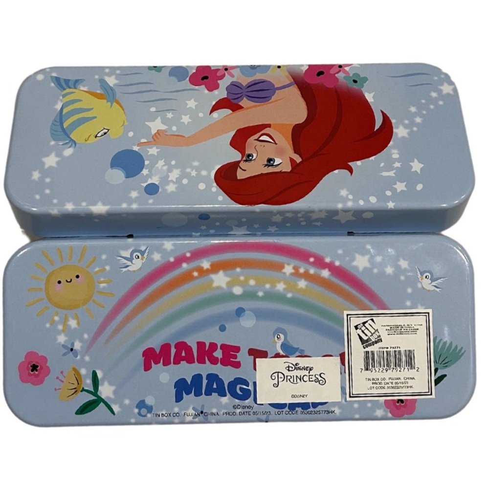 Disney Princess | Tin Box Pencil Case | The Little Mermaid Ariel - Picture 2 of 7